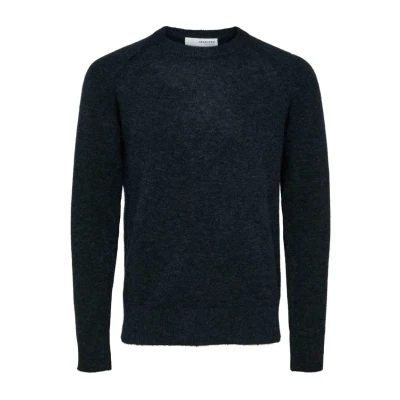 Abbildung von Selected Homme Slhrai Strickpullover, Herren, Größe: Large, Sky captain