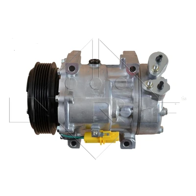Abbildung von NRF EASY FIT 32270 Kompressor SD7V16 12 PAG 46 mit Kompressoröl, Dichtring FIAT: Doblo II Kasten / Kombi, Grande Punto Schrägheck, Scudo