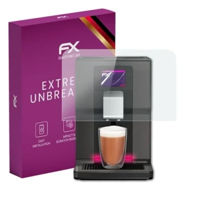Abbildung von atFoliX Glasfolie kompatibel mit Krups Intuition Preference+ EA875E Panzerfolie, 9H Hybrid Glass FX Schutzpanzer Folie