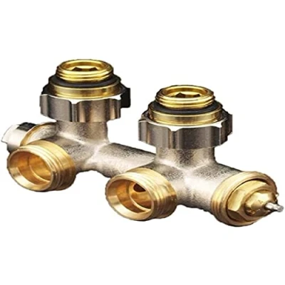 Abbildung von Oventrop Heizkörper Anschlussarmatur Multiblock T, 1/2&quot; AG x 3/4&quot; AG, Eck, 118408