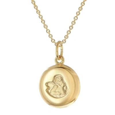 Abbildung von trendor 28582 Kinder Engel Anhänger Gold 333/8K Mit Vergoldeter Silberkette