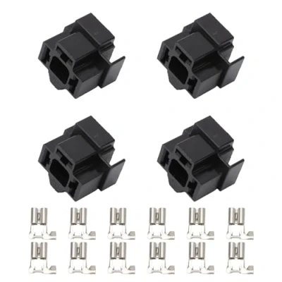 Abbildung von MangWany H4 Glühbirne 3 poliger Scheinwerferstecker mit Klemmen Reparaturhalter 4 Stück 12 V
