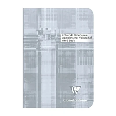 Abbildung von Clairefontaine 3647C Vokabelheft / Adressbuch DIN A6 10,5 x 14,8 cm , 32 Blatt 90g, liniert mit Mittelstrich, farbig sortiert, 1 Stück