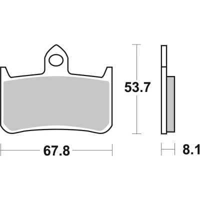Abbildung von TRW Sinter Street MCB593SV Bremsbelagsatz