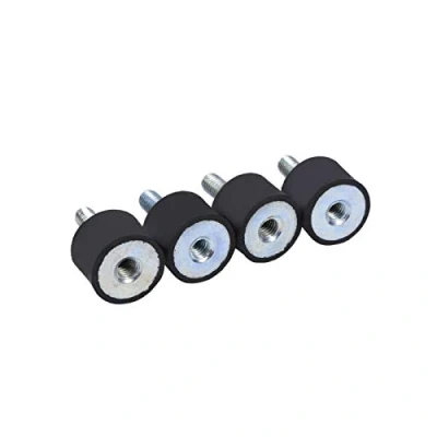 Abbildung von EVGATSAUTO Gummilager Stoßdämpfer, 4 teilig M8 / M6 Stoßdämpfer Antivibrations Silentblock Spulen(M6)