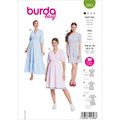 Abbildung von Kleid Burda 5803 34 48