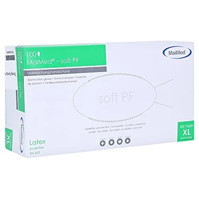 Abbildung von Handschuhe Einmal Latex puderfrei XL 100 St