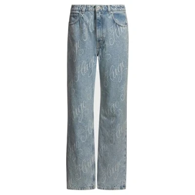 Abbildung von HUGO Elyah Jeans Straight Leg, Damen, Größe: 25x32, Light blue