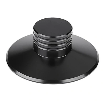 Abbildung von VBESTLIFE Schwarz Rekord Gewicht Klemme LP Plattenspieler Metall Disc Stabilisator(Schwarz)