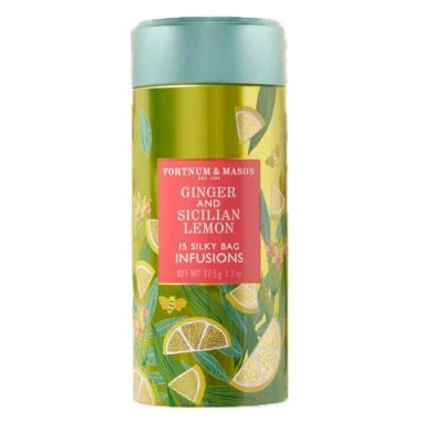Abbildung von Fortnum und Mason, Ingwer sizilianische Zitronenaufguss, 15 seidige Teebeutel (1 Packung)