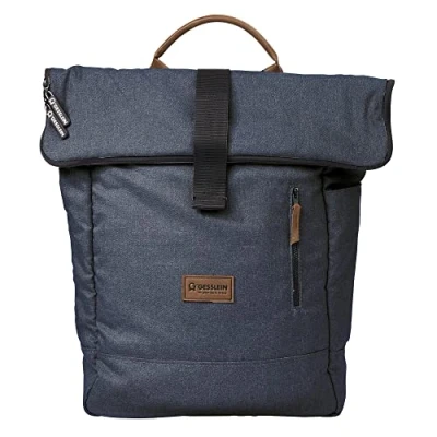 Abbildung von Gesslein 888 großer Wickelrucksack Wickeltasche mit einem Volumen von 30,5l! Zubehör und Kinderwagenbefestigung inkl, Dunkelblau Meliert, XL, 638888000
