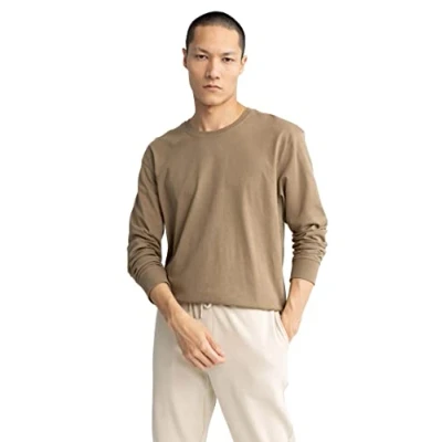 Abbildung von DeFacto Herren Z5782az Sweatshirt, Brown, S EU