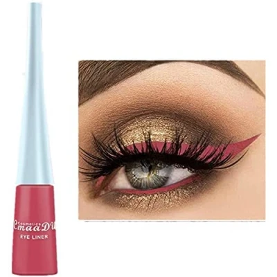 Abbildung von Liquid Eyeliner Matte Schnell trocknender Eyeliner, dauerhafter nicht blühender wasserdichter gelfarbener Candy Color Hochpigmentierter (Wassermelone Pink)