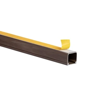 Abbildung von KOMIB 10M Kabelkanal Kabelkanäle/Braun Holz Design/Selbstklebend/Fertig für die Montage/Länge = 1 Meter (25 x 25 mm 10 1M)