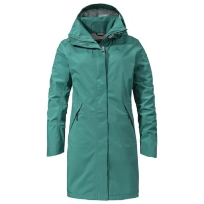 Abbildung von Schöffel Damen Parka Sardegna Regen Mantel, Teal, 46 EU