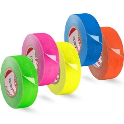 Abbildung von Poppstar Klebeband 5x Neon 25mm x 10m gelb grün rot blau rosa