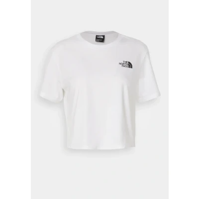 Abbildung von The North Face Cropped Simple DOME TEE Tshirt print, Damen, Größe: Small, White
