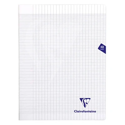 Abbildung von Clairefontaine 303311C Packung mit 10 Heften Mimeys DIN A4+, 24x32 cm, 24 Blatt 90g, französische Lineatur Seyès, Einband aus Polypropylen, farbig sortiert, 1 Pack