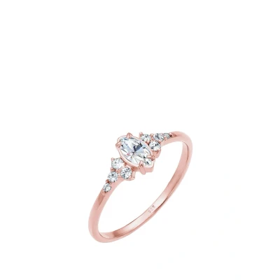 Abbildung von Elli Classic Ring Rose goldcoloured, Damen, Größe: 54, gold coloured