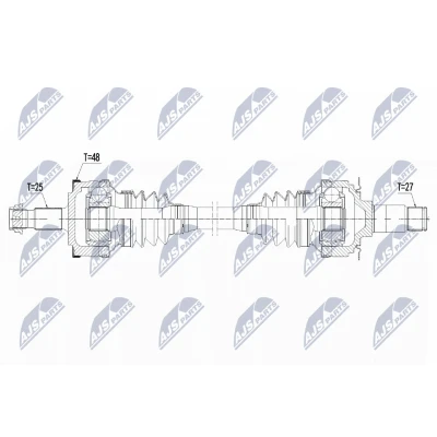 Abbildung von Antriebswelle NTY NPW ME 140
