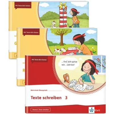Abbildung von Paket Deutsch 3: 3 Hefte im Paket: Richtig schreiben, Grammatik üben, Texte schreiben Klasse (Mein Anoki Übungsheft)
