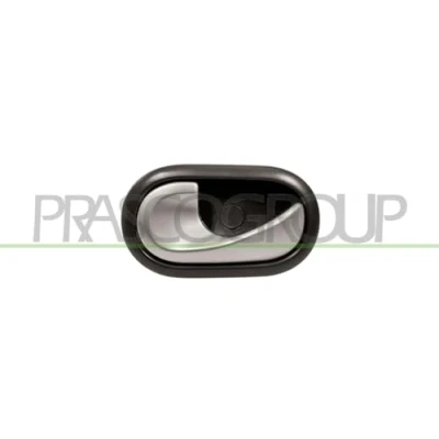 Abbildung von PRASCO DA2208618 Türgriff innen, hinten links, vorne links schwarz, silber mit Kabel DACIA: Duster SUV, Sandero I, RENAULT: CLIO 3