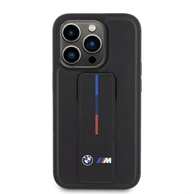 Abbildung von CG MOBILE BMW Schutzhülle für iPhone 15 Pro, Leder, mit Hot M Stempel, Schwarz