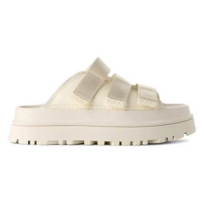 Abbildung von UGG Goldenglow Slide Pantolette hoch offwhite, Damen, Größe: 39, Off white Lederimitat/textil