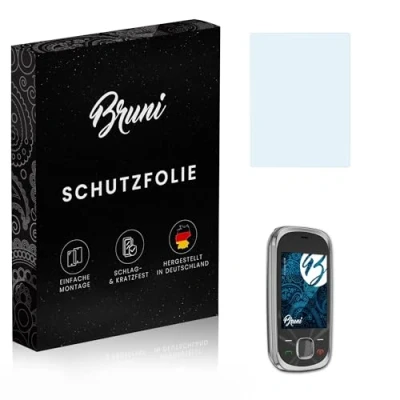 Abbildung von Bruni Schutzfolie kompatibel mit Nokia 7230 Folie, glasklare Displayschutzfolie (2X)