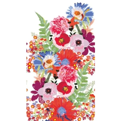 Abbildung von living walls Fototapete &quot;Bunte Blumentapete&quot;, matt, Blumenranke Tapete Floral Blümchen