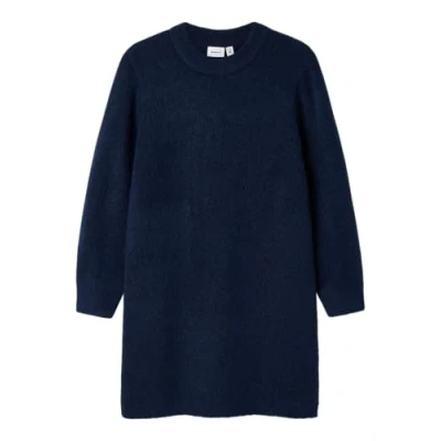 Abbildung von Name it Langarm Strickkleid für Kinder, Größe: 116, Ocean cavern