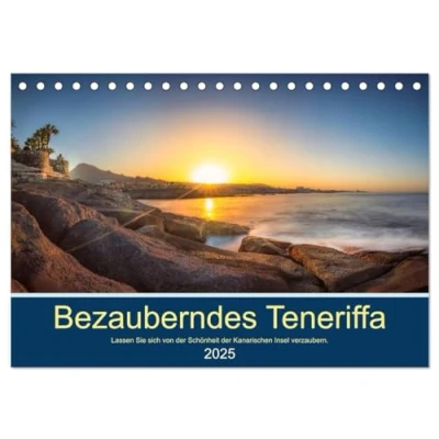 Abbildung von Bezauberndes Teneriffa (Tischkalender 2025 DIN A5 quer), CALVENDO Monatskalender