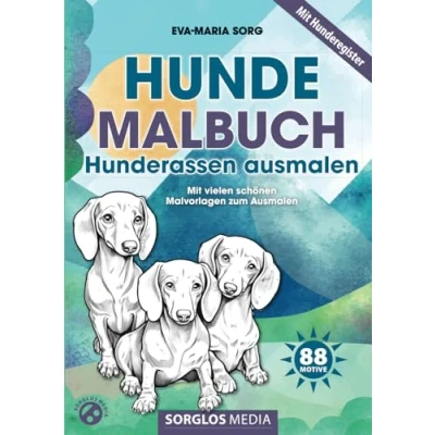 Abbildung von Hunde Malbuch: Einfaches Malbuch für Erwachsene zum Ausmalen mit Buntstiften