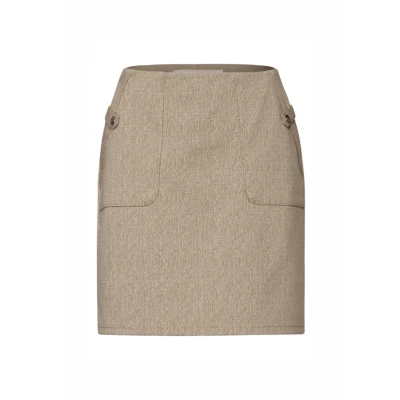 Abbildung von Street One Knielanger ROCK Alinienrock, Damen, Größe: 44, Beige