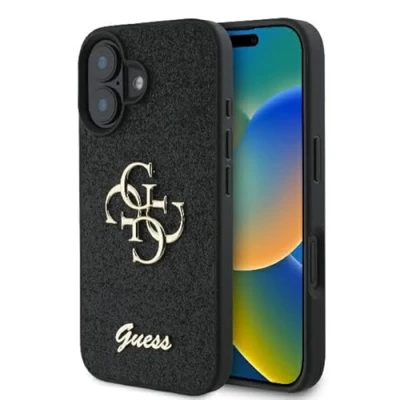 Abbildung von CG Mobile Guess GUHCP16MHG4SGK Hülle für iPhone 16 Plus 6.7&quot; Schwarz hardcase Fixed Glitter Big 4G