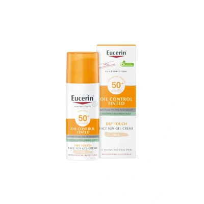 Abbildung von Eucerin Sonnenschutz OIL Control Tinted FACE SUN Gelcreme MIT L Sonnenschutz, Größe: 50 ml, Nude hell