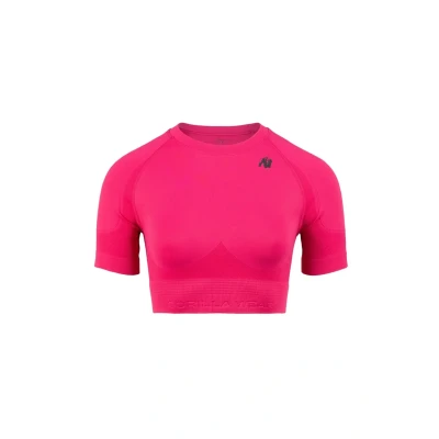 Abbildung von Gorilla Wear Whitney Seamless CROP Sport Tshirt, Damen, Größe: L/XL, Pink
