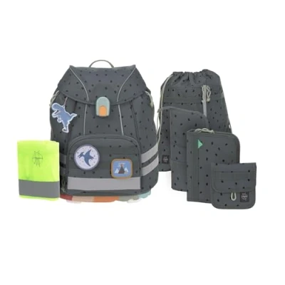 Abbildung von LÄSSIG Schulranzen Unique, Flexy, Speckles Anthrazite (Set, 7 tlg), PETA approved vegan, aus recyceltem Material