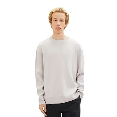 Abbildung von TOM Tailor Denim Sweatshirt, Herren, Größe: Large, Light stone grey melange