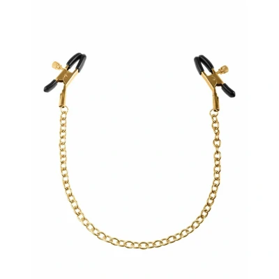 Abbildung von Nippelklammern „Nipple Clamps“, in Gold Optik