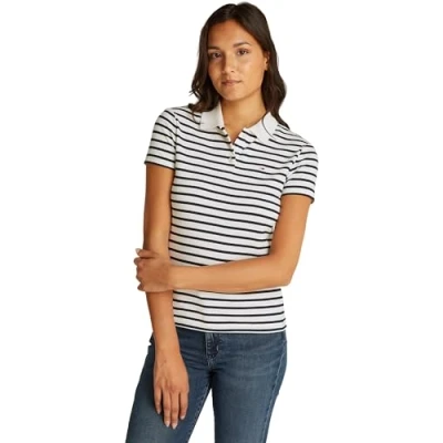 Abbildung von Tommy Jeans Poloshirt TJW SLIM ESSENTIAL POLO SS mit Logostickerei