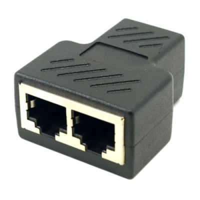 Abbildung von ChenYang RJ45 Splitter Adapter Cat6 8P8C Buchse 1 auf 2 Ethernet Netzwerk LAN Anschluss