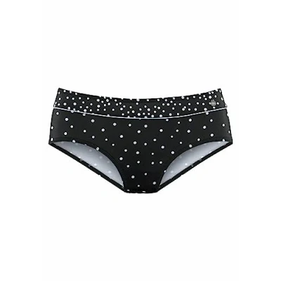 Abbildung von Lascana Bikinihose blackwhite, Damen, Größe: 42, Black white