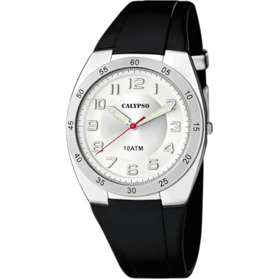 Abbildung von Calypso Herren Analog Quarz Uhr mit Plastik Armband K5753/4