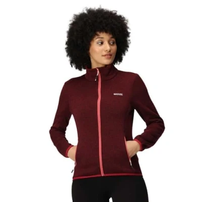 Abbildung von Regatta Damen Women&#039;s Newhill Full Zip Fleece Jacket Fleecejacke, Burgnd (RmRd), 34