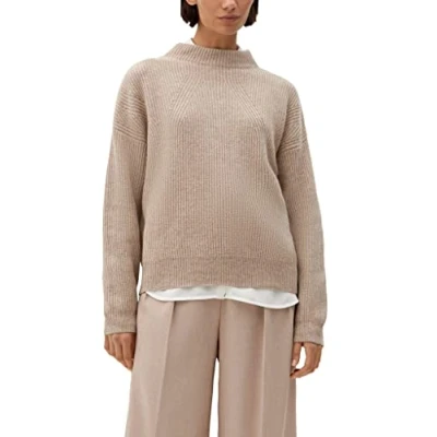 Abbildung von s.Oliver Damen 2118295 Strickpullover, 81X7 beige, L