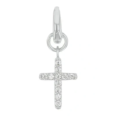 Abbildung von amor Kreuz Anhänger, Damen, Größe: One Size, Silber