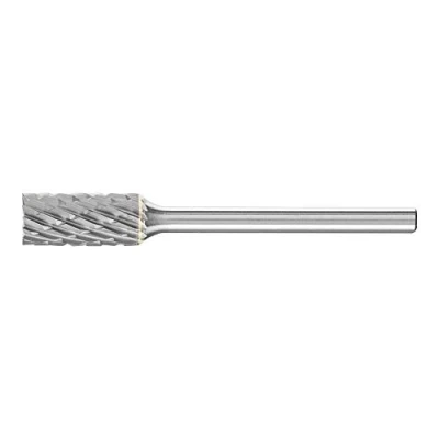 Abbildung von PFERD HM Frässtift, Zylinderform ZYAS mit Stirnverzahnung, Zahnung 3 PLUS, Frässtift ø 6mm, Schaft 3mm, Länge 43mm, 21200483 für universelle Anwendungen auf den wichtigsten Werkstoffen