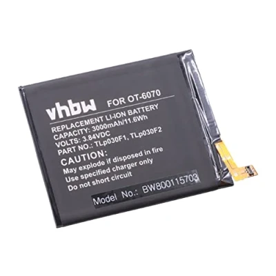 Abbildung von vhbw 1x Akku Ersatz für Alcatel TLp030F1, TLp030F2 Handy Smartphone Telefon (3000 mAh, 3,84 V, Li Polymer)