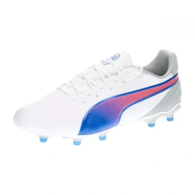 Abbildung von Puma KING Match FG/AG Fußballschuh Nocken, Herren, Größe: 47, Whitebluemazing flat light gray Schuhe